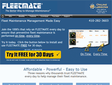 Tablet Screenshot of fleetmate.com